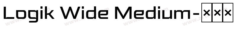 Logik Wide Medium字体转换